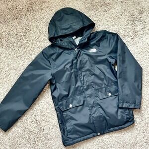 The North Face I Youth‎ Junior Black Hooded Rain Jacket Coat I M (10-12)